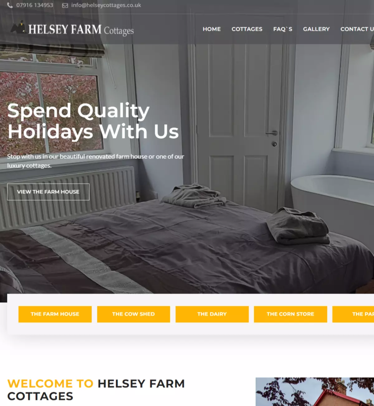 helsey farm holiday cottages